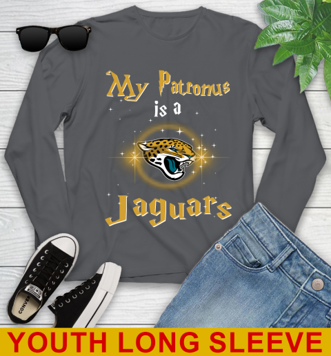 NFL Football Harry Potter My Patronus Is A Jacksonville Jaguars Youth Long Sleeve 9