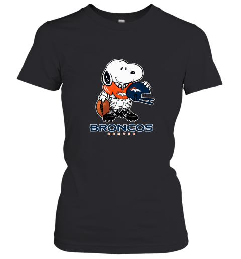 Snoopy A Strong And Proud Denver Broncos Player NFL Women's T-Shirt