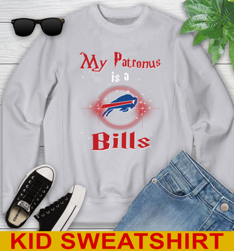 NFL Football Harry Potter My Patronus Is A Buffalo Bills Youth Sweatshirt 3