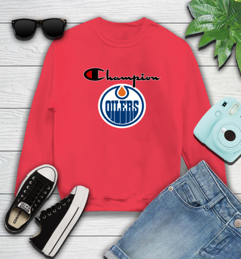 NHL Hockey Edmonton Oilers Champion Shirt Sweatshirt 7
