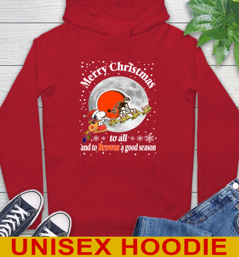 Cleveland Browns Merry Christmas To All And To Browns A Good Season NFL Football Sports Hoodie 10