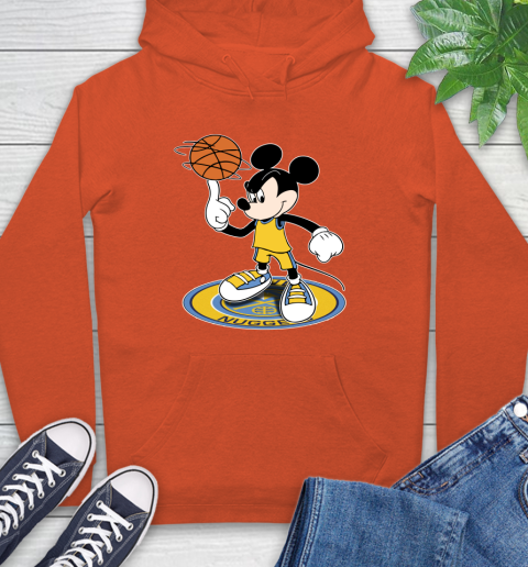NBA Basketball Denver Nuggets Cheerful Mickey Disney Shirt Hoodie 5