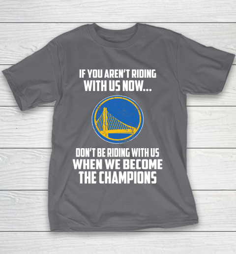 NBA Golden State Warriors Basketball We Become The Champions Youth T-Shirt 5