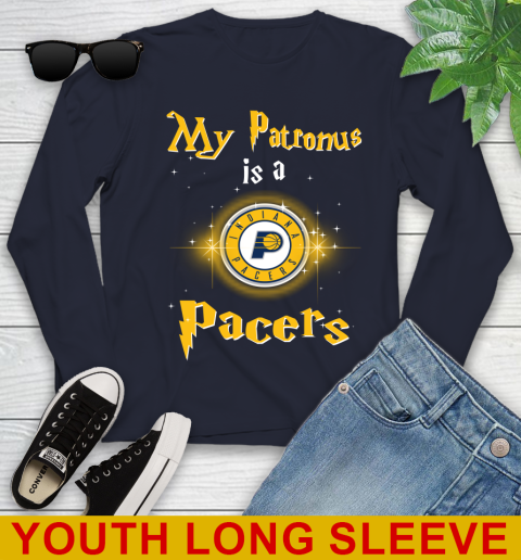 NBA Basketball Harry Potter My Patronus Is A Indiana Pacers Youth Long Sleeve 2