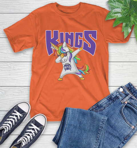 Sacramento Kings NBA Basketball Funny Unicorn Dabbing Sports T-Shirt 5