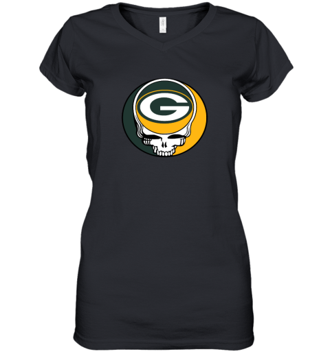 Green Bay Packers x Grateful Dead Women's V-Neck T-Shirt