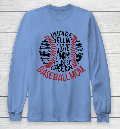 Mother's Day Funny Gift Ideas Apparel  Baseball Mom 2 T Shirt Long Sleeve T-Shirt 8