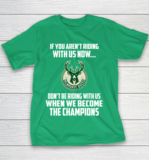 NBA Milwaukee Bucks Basketball We Become The Champions Youth T-Shirt 3