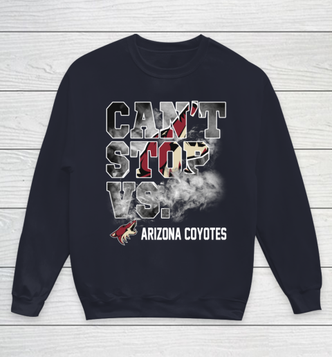 NHL Arizona Coyotes Hockey Can't Stop Vs Youth Sweatshirt 2