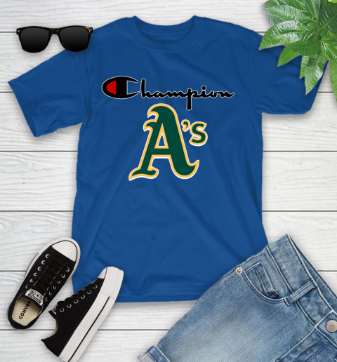 MLB Baseball Oakland Athletics Champion Shirt Youth T-Shirt 6
