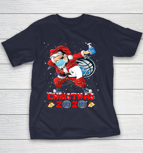 Orlando Magic Funny Santa Claus Dabbing Christmas 2020 NBA Youth T-Shirt 2