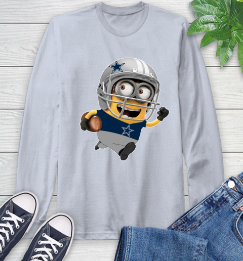 NFL Dallas Cowboys Minions Disney Football Sports Long Sleeve T-Shirt 6