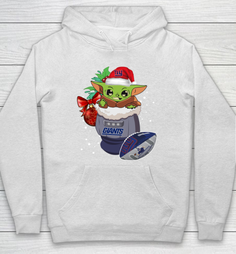 New York Giants Christmas Baby Yoda Star Wars Funny Happy NFL Hoodie