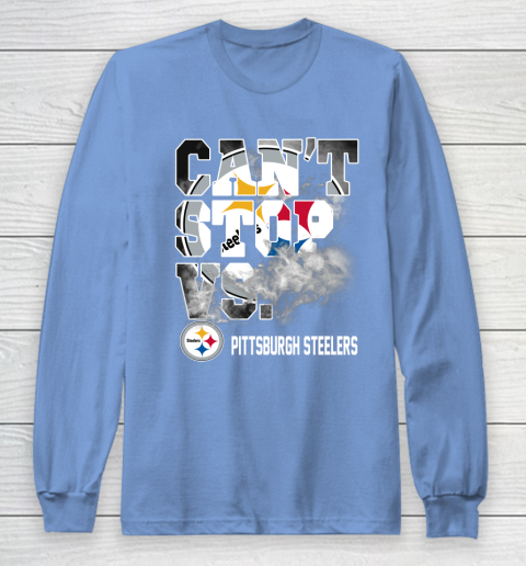 NFL Pittsburgh Steelers Can't Stop Vs Long Sleeve T-Shirt 8