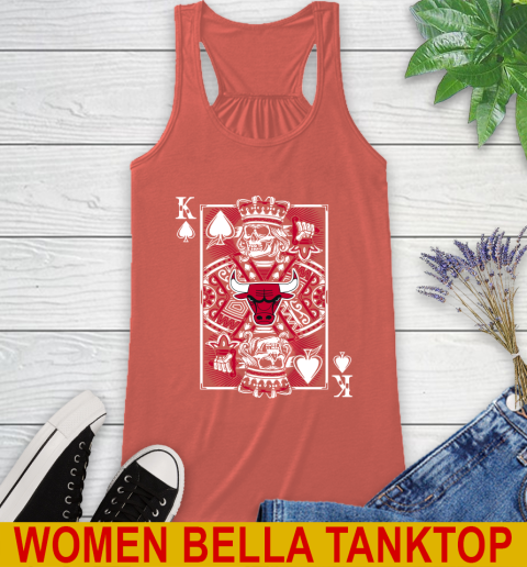 Chicago Bulls NBA Basketball The King Of Spades Death Cards Shirt Racerback Tank 3