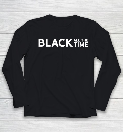 MLS Black Lives Matter Black All The Time Youth Long Sleeve
