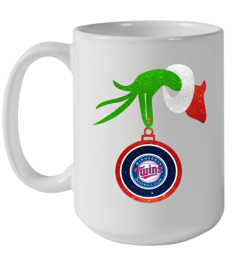 Minnesota Twins Grinch Merry Christmas MLB Baseball Ceramic Mug 15oz