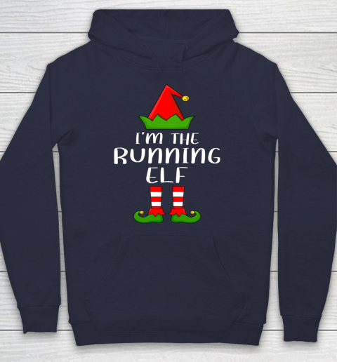 Funny Family Christmas Shirts I'm The Running Elf Christmas Hoodie 2
