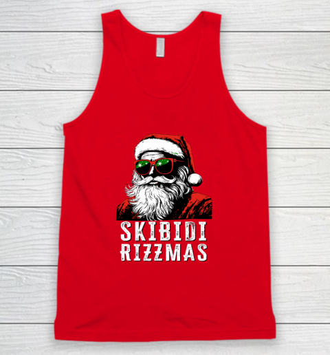 Skibidi Rizzmas Christmas Rizz Santa Claus Charisma Tank Top 4