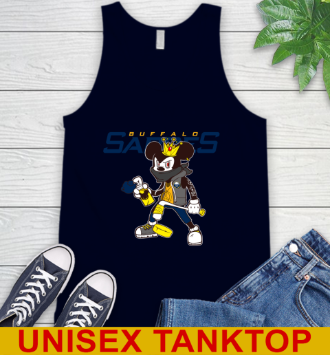 Buffalo Sabres NHL Hockey Mickey Peace Sign Sports Tank Top 3