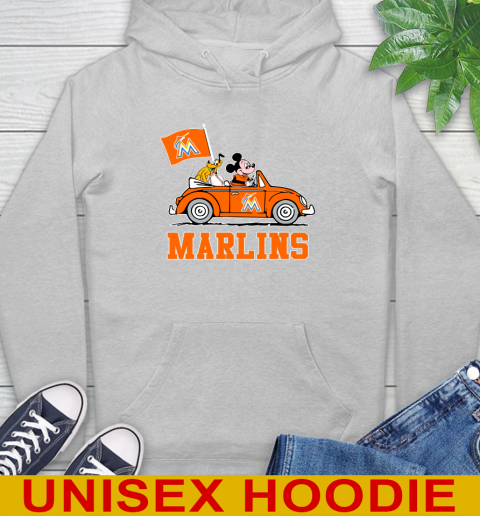 MLB Baseball Miami Marlins Pluto Mickey Driving Disney Shirt Hoodie 6