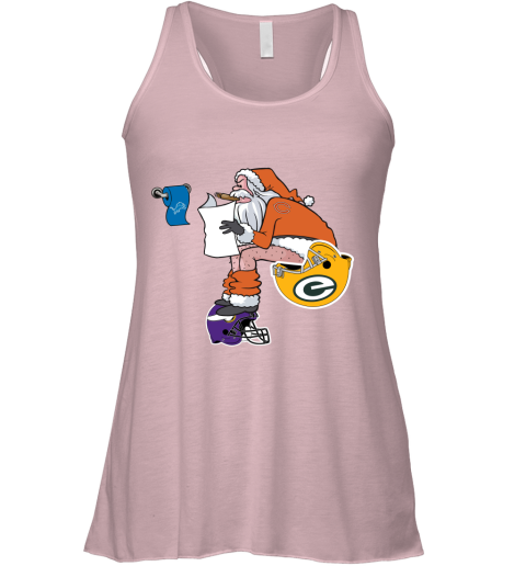 Santa Claus Chicago Bears Shit On Other Teams Christmas Racerback Tank