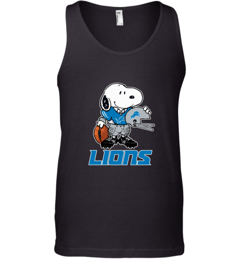 Snoopy A Strong And Proud Detroit Lions Player NFL Tank Top