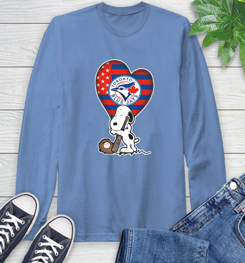 Toronto Blue Jays MLB Baseball The Peanuts Movie Adorable Snoopy Long Sleeve T-Shirt 12 Toronto Blue Jays MLB Baseball The Peanuts Movie Adorable Snoopy Long Sleeve T-Shirt - Image 12