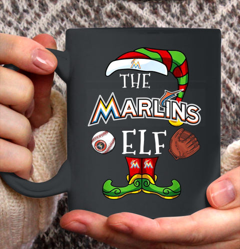 Miami Marlins Christmas ELF Funny MLB Ceramic Mug 11oz