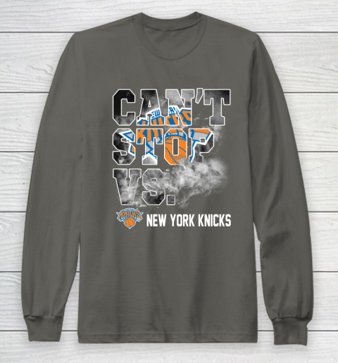 NBA New York Knicks Basketball Can't Stop Vs Long Sleeve T-Shirt 5