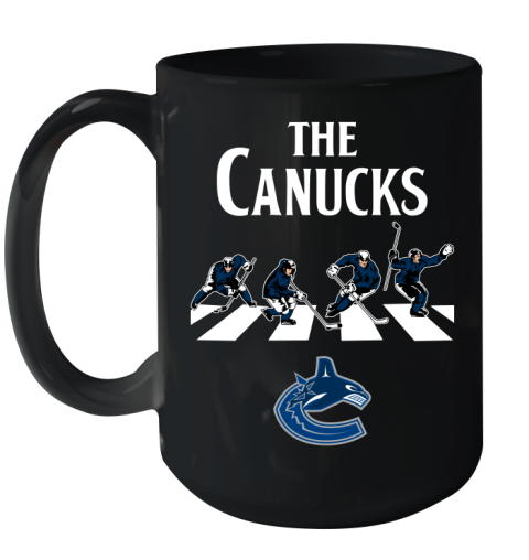 NHL Hockey Vancouver Canucks The Beatles Rock Band Shirt Ceramic Mug 15oz