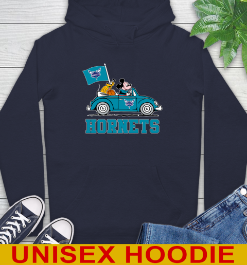 NBA Basketball Charlotte Hornets Pluto Mickey Driving Disney Shirt Hoodie 4