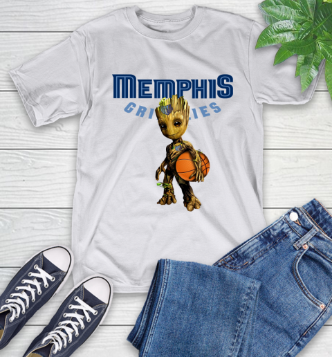 Memphis Grizzlies NBA Basketball Groot Marvel Guardians Of The Galaxy T-Shirt 12