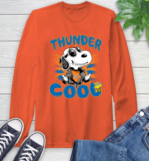 NBA Basketball Oklahoma City Thunder Cool Snoopy Shirt Long Sleeve T-Shirt 4