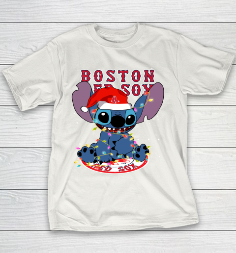 Boston Red Sox MLB noel stitch Baseball Christmas Youth T-Shirt