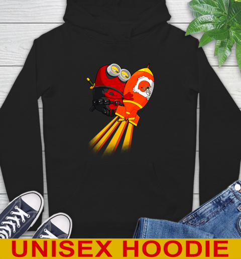 NFL Football Cleveland Browns Deadpool Minion Marvel Shirt Hoodie