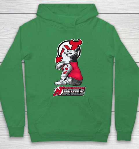 NHL My Cat Loves New Jersey Devils Hockey Hoodie 5