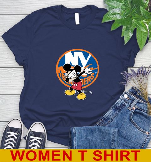 New York Islanders NHL Hockey Dabbing Mickey Disney Sports Women's T-Shirt 12