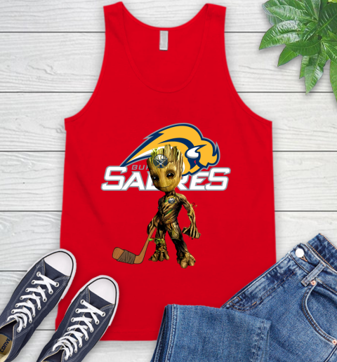 Buffalo Sabres NHL Hockey Groot Marvel Guardians Of The Galaxy Tank Top 6