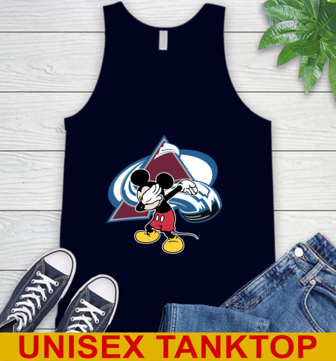 Colorado Avalanche NHL Hockey Dabbing Mickey Disney Sports Tank Top 3