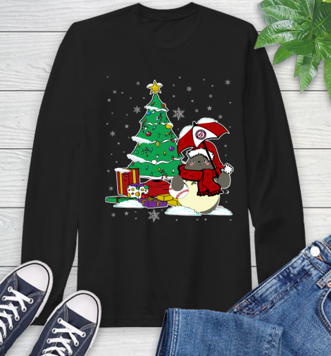 Washington Nationals MLB Baseball Cute Tonari No Totoro Christmas Sports Long Sleeve T-Shirt