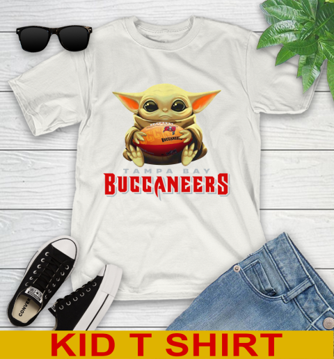 NFL Football Tampa Bay Buccaneers Baby Yoda Star Wars Shirt Youth T-Shirt
