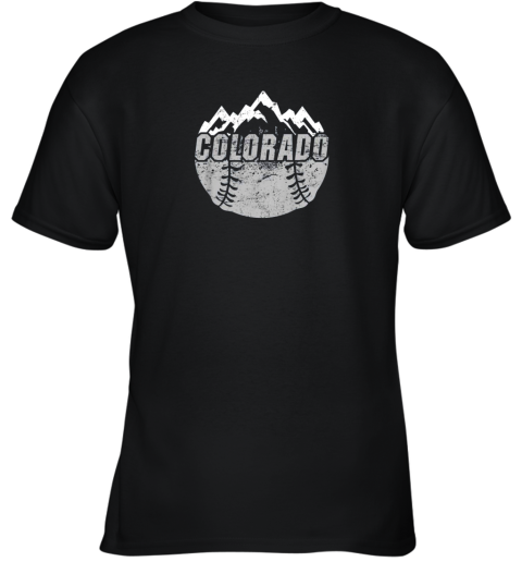 New Colorado Baseball Rocky Mountains Youth T-Shirt