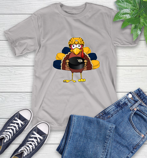 Nashville Predators Turkey Thanksgiving Day T-Shirt 12