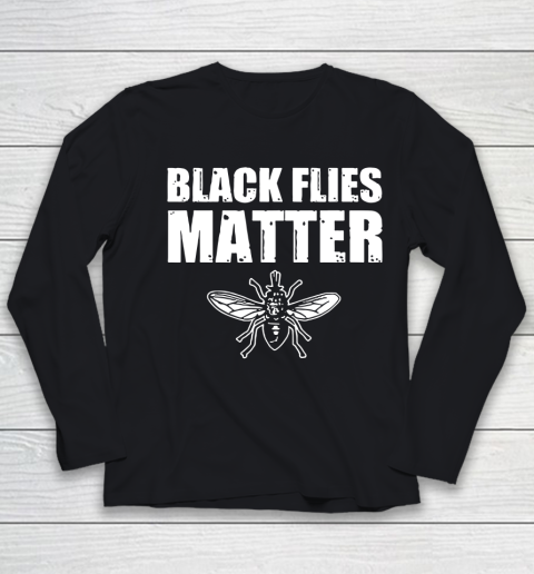 Black Flies Matter Youth Long Sleeve