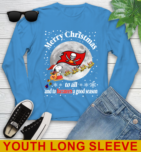 Tampa Bay Buccaneers Merry Christmas To All And To Buccaneers A Good Season NFL Football Sports Youth Long Sleeve 8