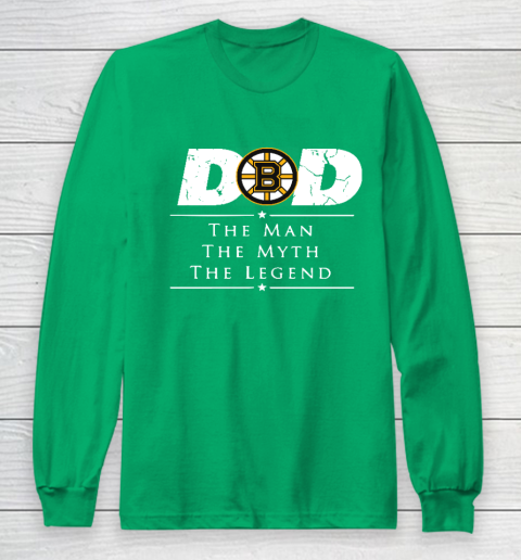 Boston Bruins NHL Ice Hockey Dad The Man The Myth The Legend Long Sleeve T-Shirt 4