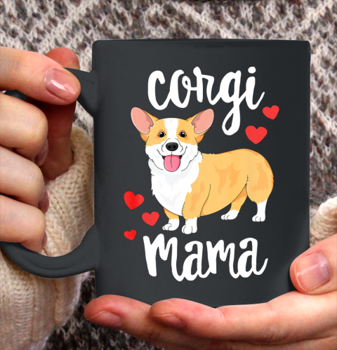 Dog Mom Shirt Corgi T Shirt Women Girls Puppy Mom Dog Mama Lover Gift Ceramic Mug 11oz