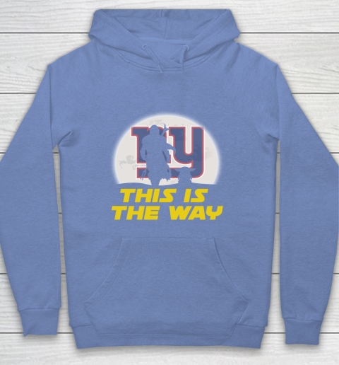 New York Giants NFL Football Star Wars Yoda And Mandalorian This Is The Way Youth Hoodie 8
