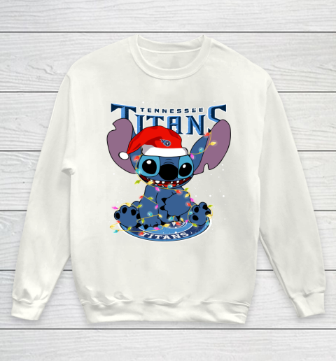 Tennessee Titans NFL Football noel stitch Christmas Youth Sweatshirt